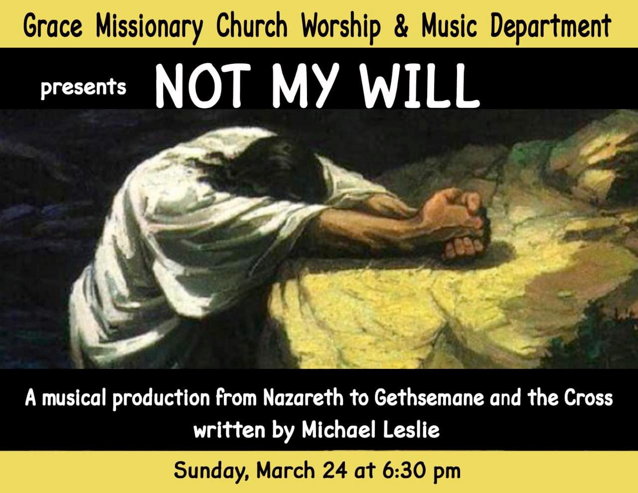 GMC Easter Production Poster