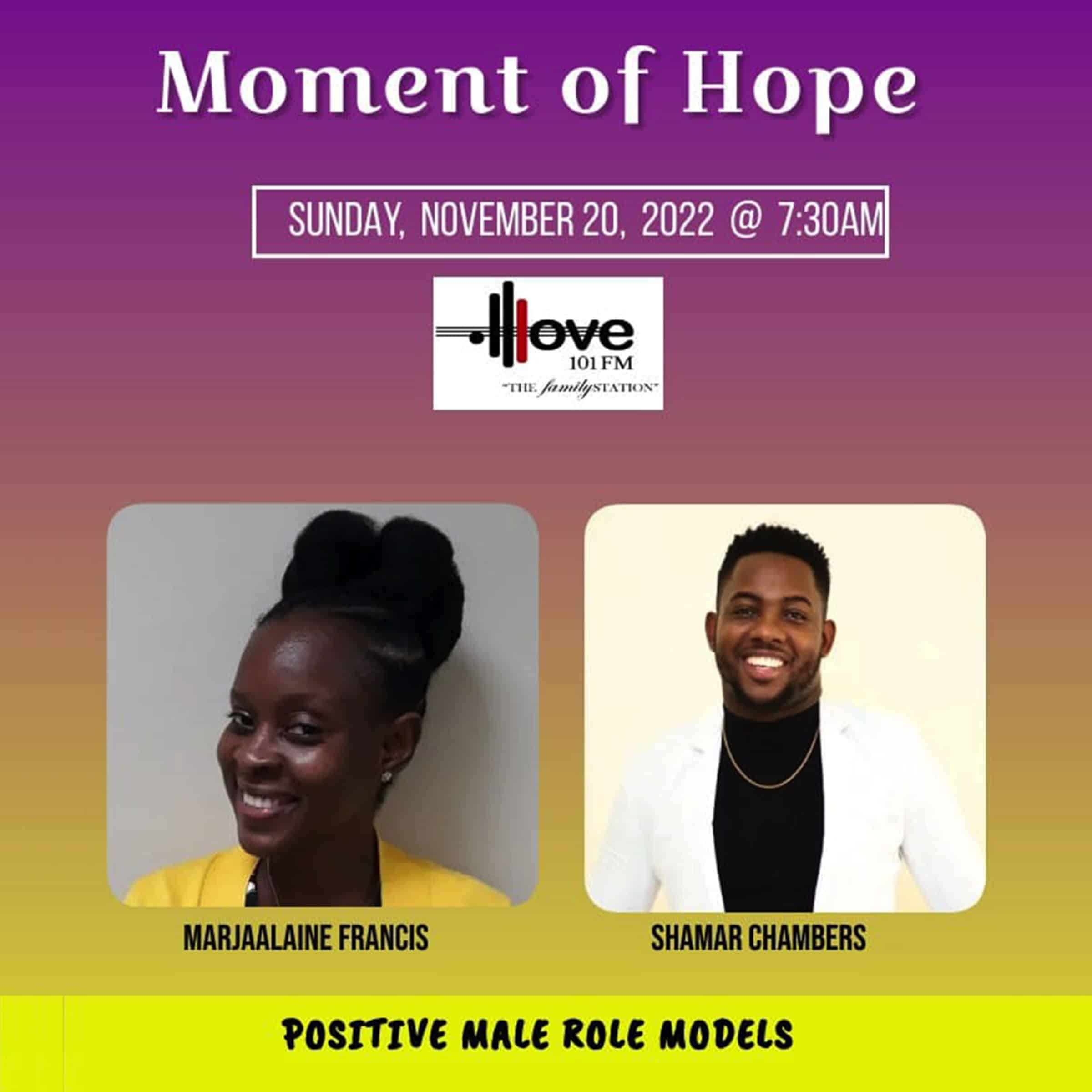 Shamar Chambers, Guest on Moment of Hope