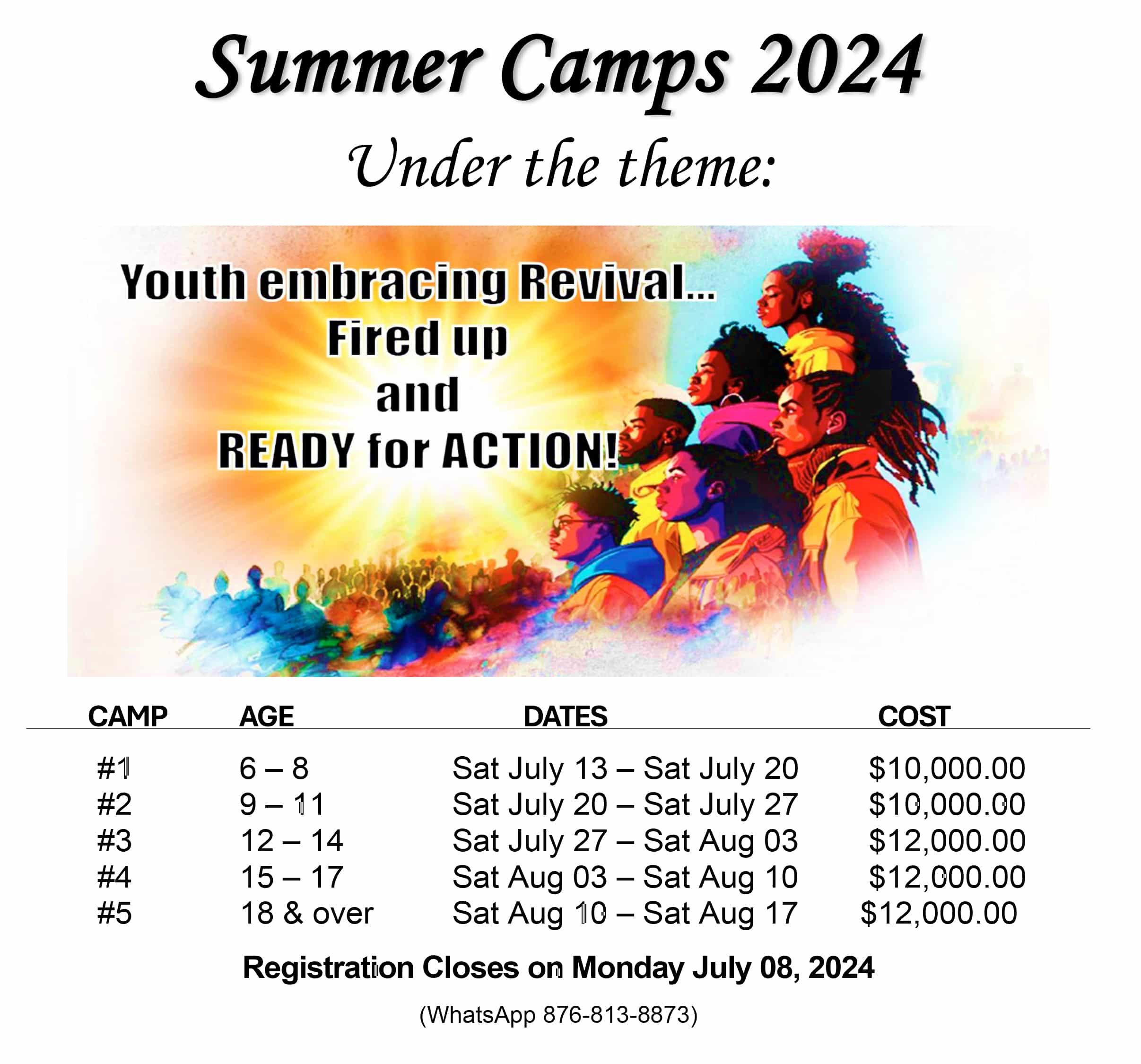Summer Camp 2024 Flyer